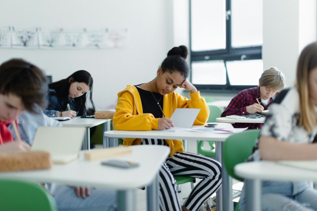 Girl in classroom